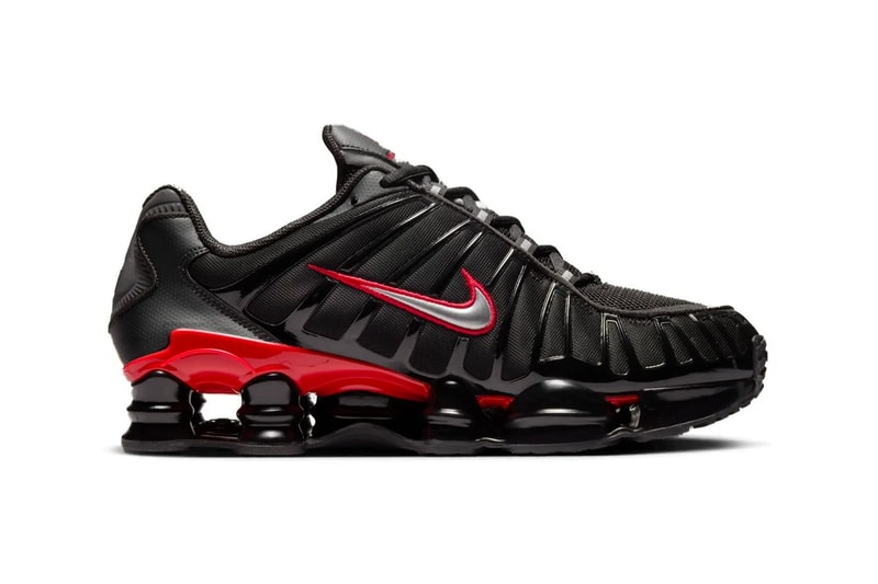 Nike Shox TL 全新配色「Black/University Red」官方圖輯正式發佈