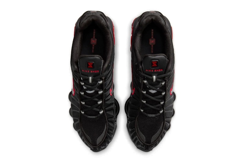 Nike Shox TL 全新配色「Black/University Red」官方圖輯正式發佈