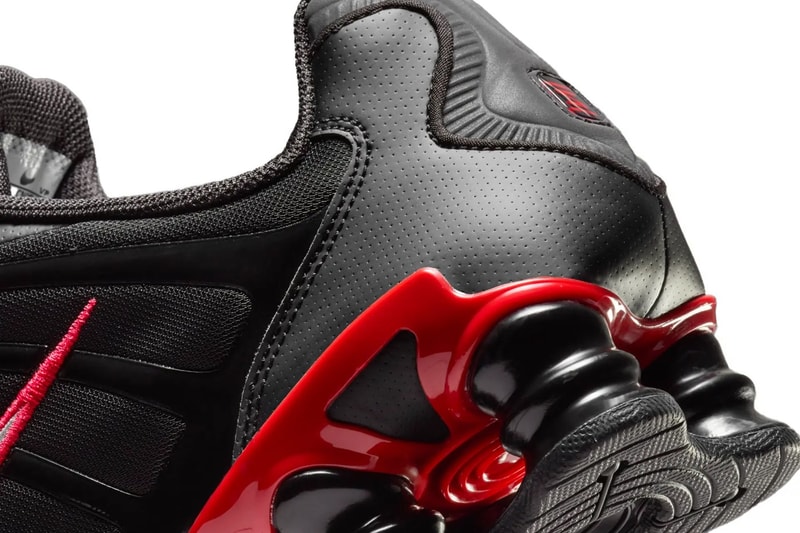 Nike Shox TL 全新配色「Black/University Red」官方圖輯正式發佈